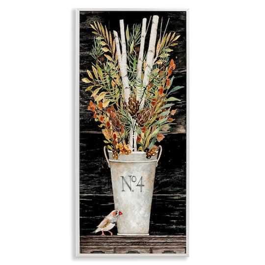 Stupell Industries Rustic Forest Greenery Bouquet Framed Giclee Wall Art